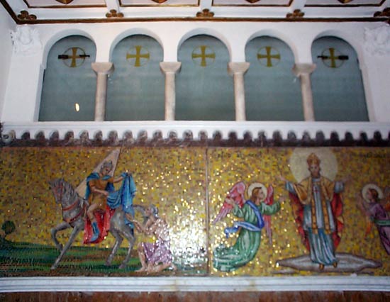 Rivestimento mosaico sala confessioni 